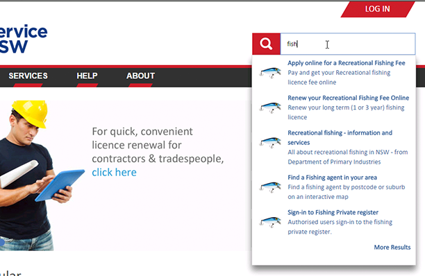 Screen Shot - Find a Service - Smart Search